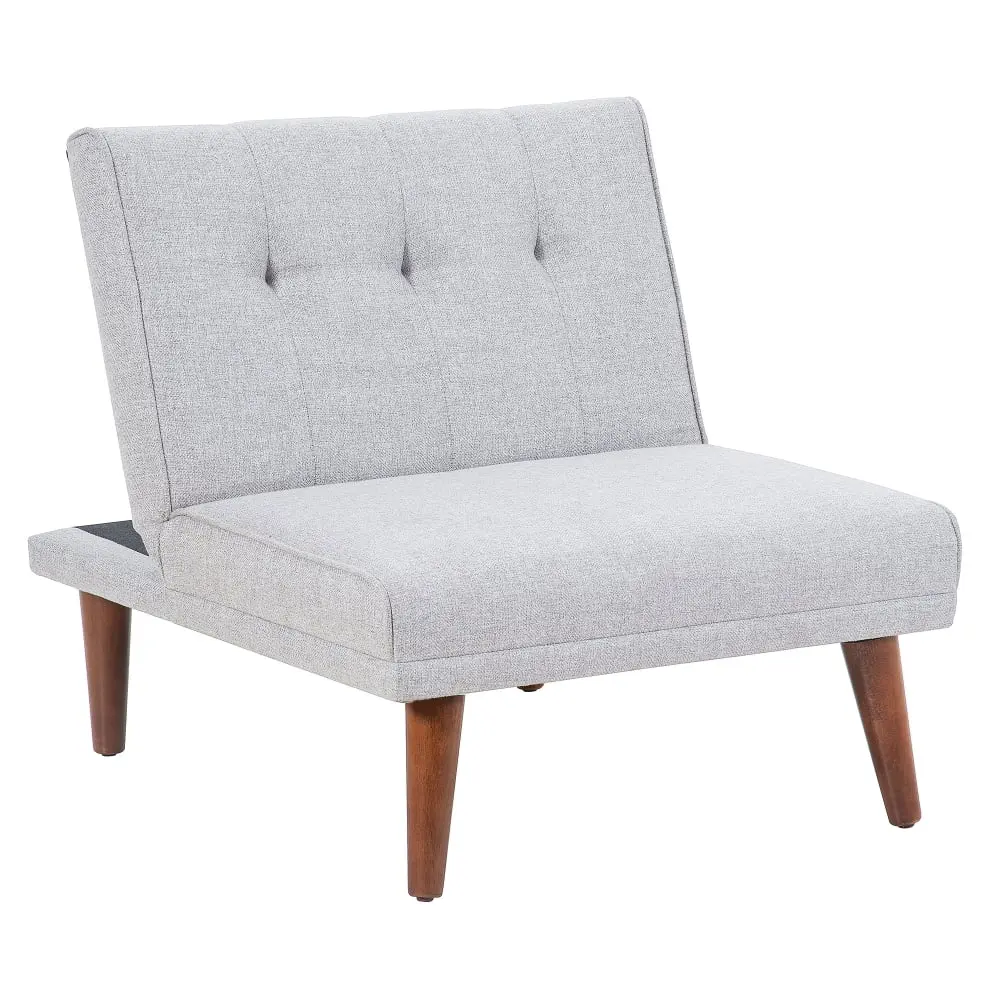 Recliner Futon Chair Adjustable Backrest Loveseat Bed Mini Couch Convertible Kojooin