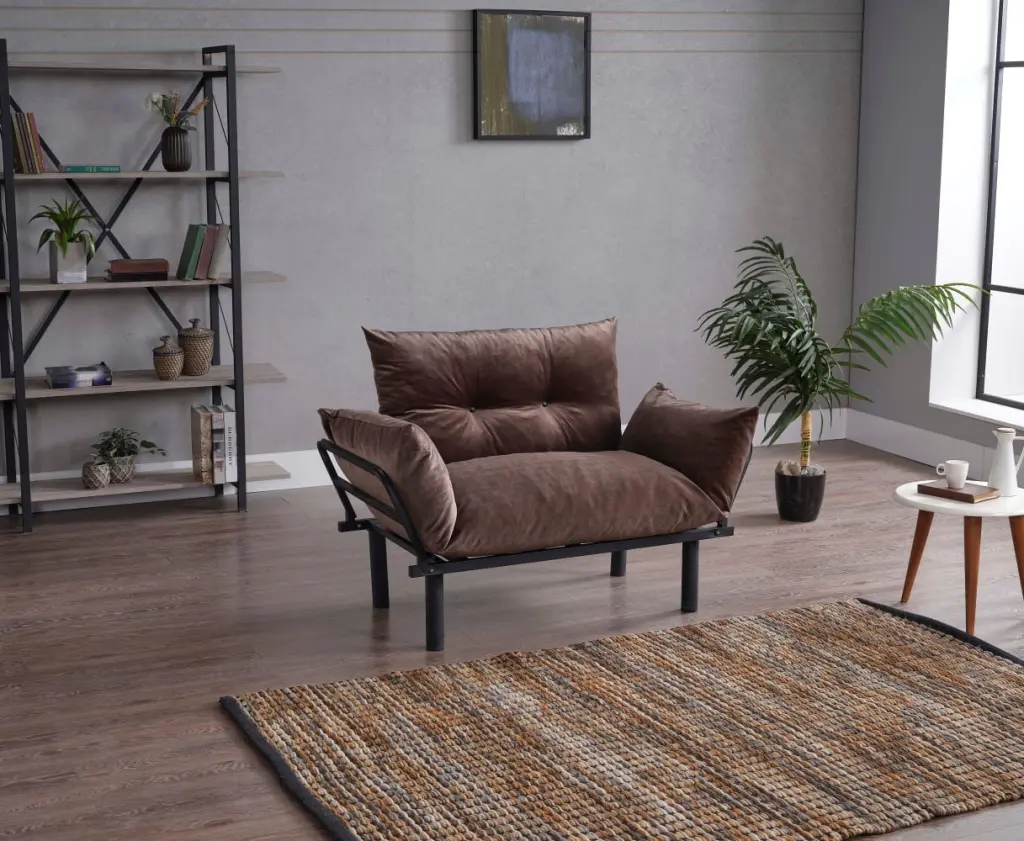 DeeHome Sona Futon Love Seat Convertible Sofa Small Spaces