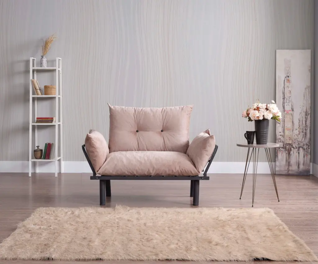 DeeHome Sona Futon Love Seat Convertible Sofa Small Spaces