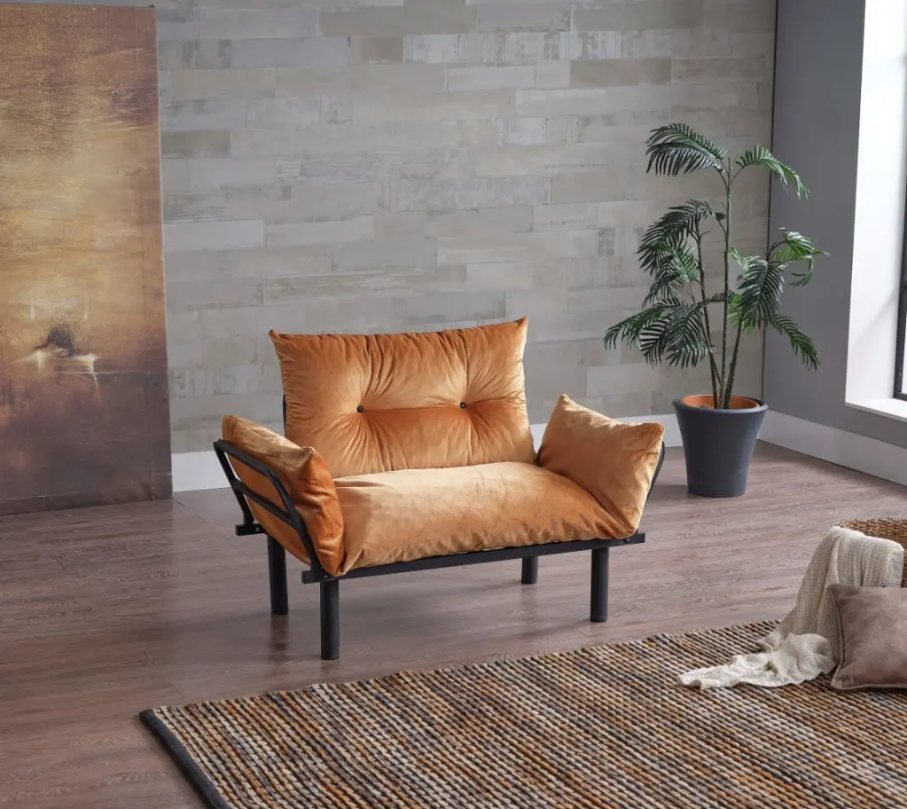 DeeHome Sona Futon Love Seat Small Spaces