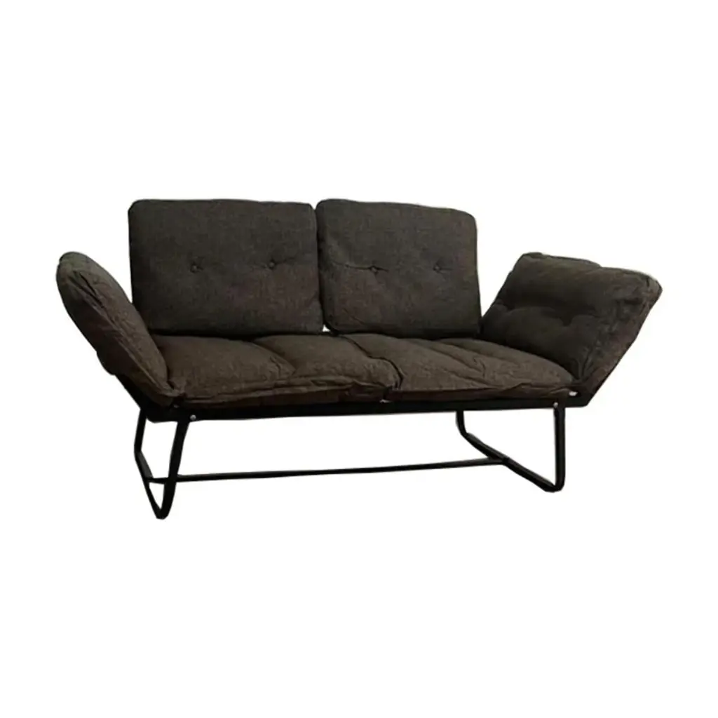 Violette Metal Frame Futon Love Seat Convertible Sleeper Modern Living Room Furniture unknown