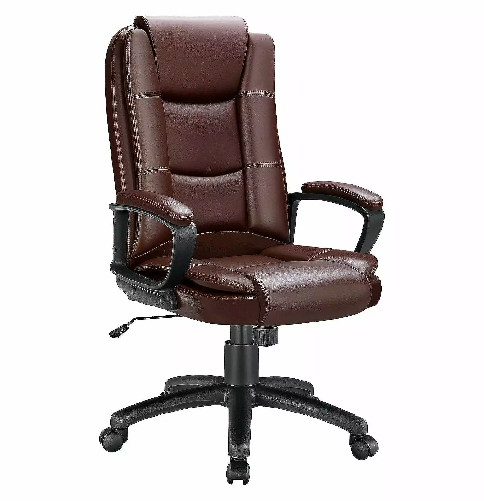 BULYAXIA Office Desk Gaming Chair Ergonomic High Back Cushion Lumbar Support Adjustable Swivel Executive Leather Racing Se...