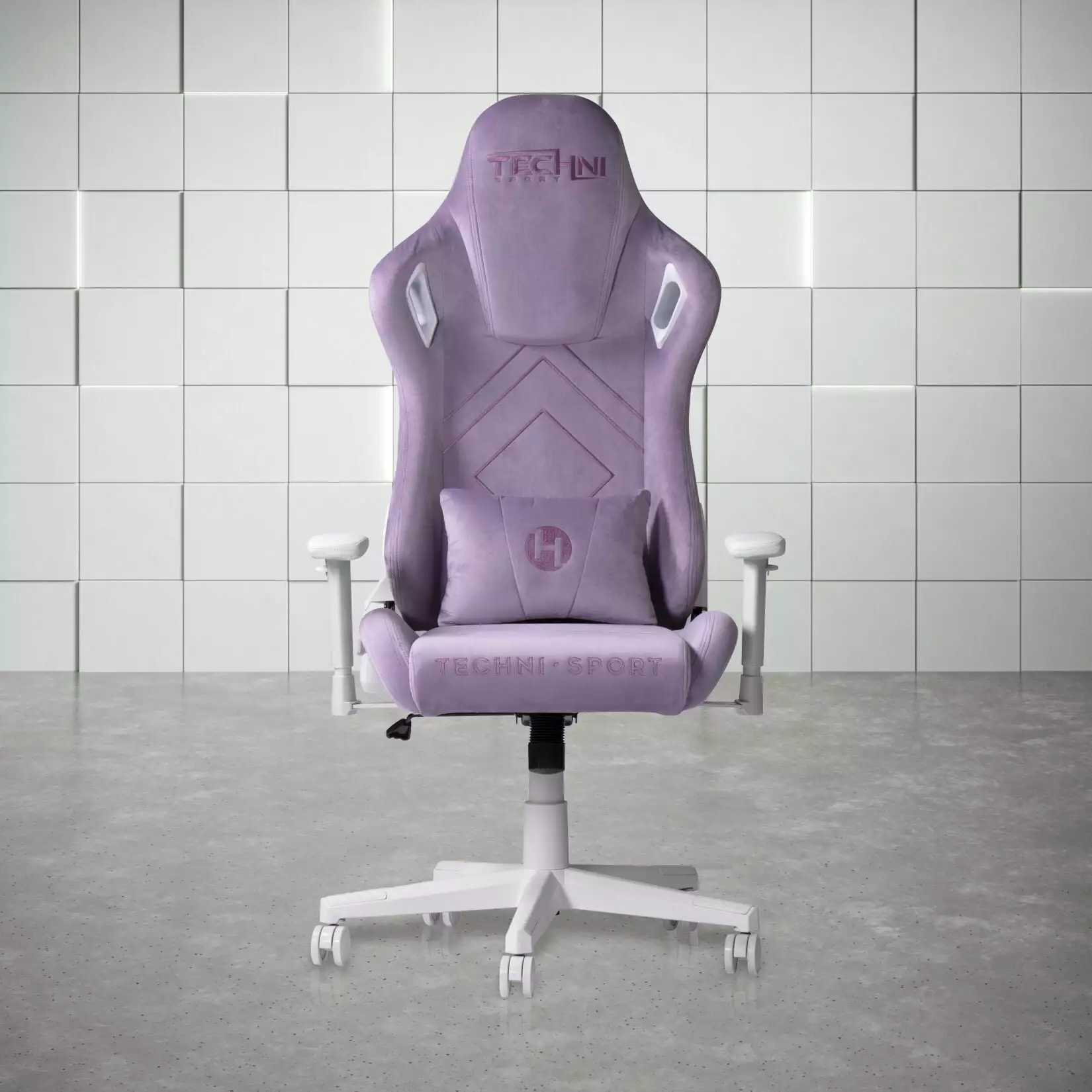Velvet Gaming Chair Memory Foam Ergonomic Office Chair Lumbar Support 150 Reclining Purple THOWDEE