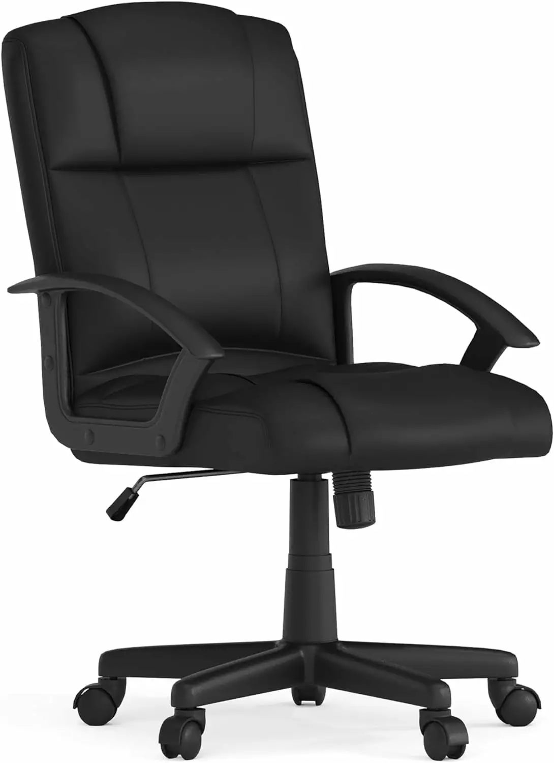 Coffman Flash Fundamentals Mid Back Leathersoft Office and Gaming Chair Ergonomic Office Chair Padded Leathersoft Seat and...