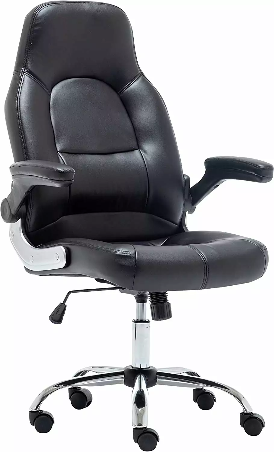 Swivel Adjustable Black Home Office Gaming Executive Flip Up Arms Chair TRAHOO