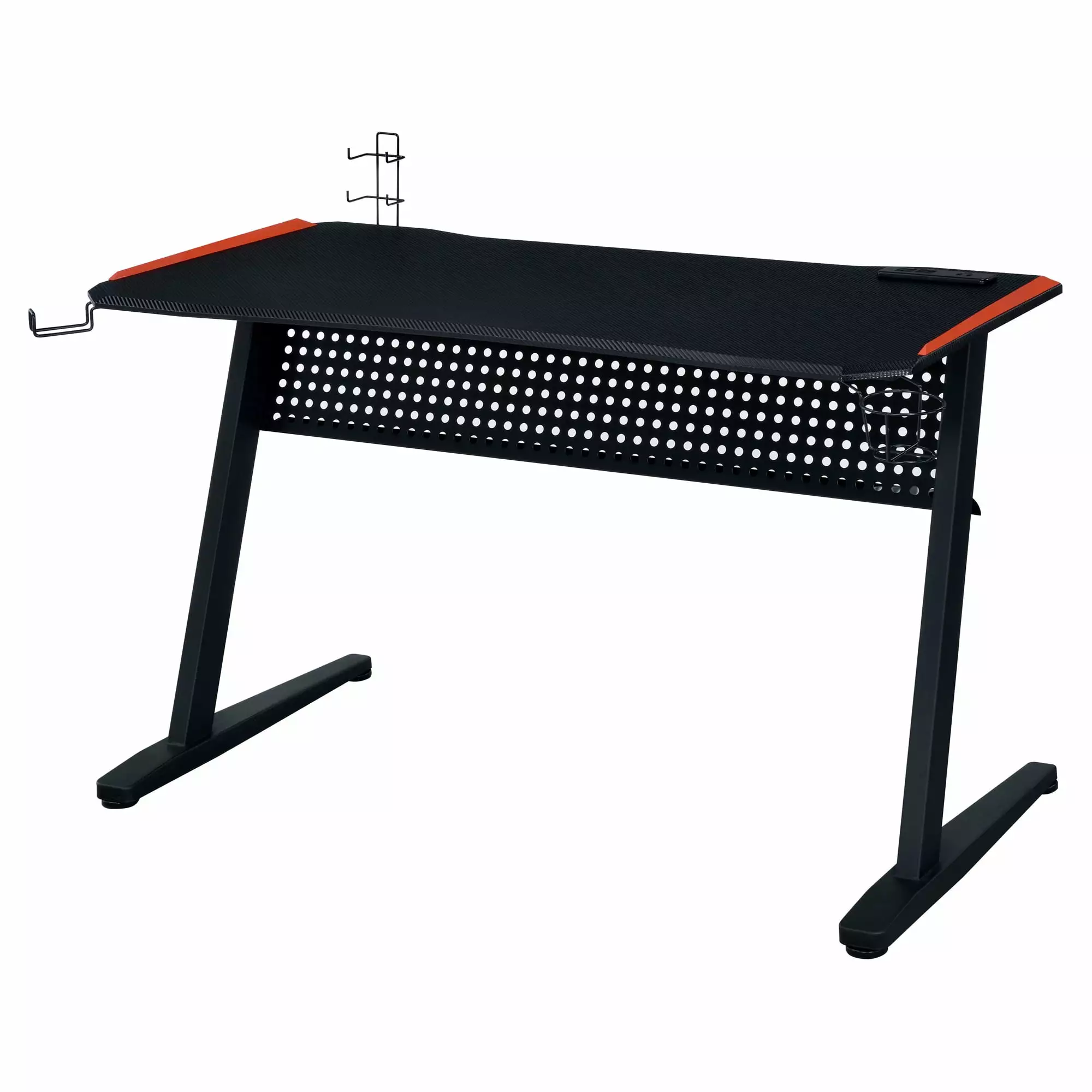 ACME Dragi Gaming Table USB Port Black and Red Acme Furniture