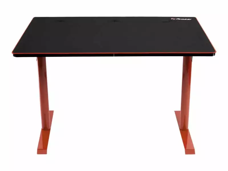 Arozzi Arena Leggero Rectangular Black Red Base Gaming Table