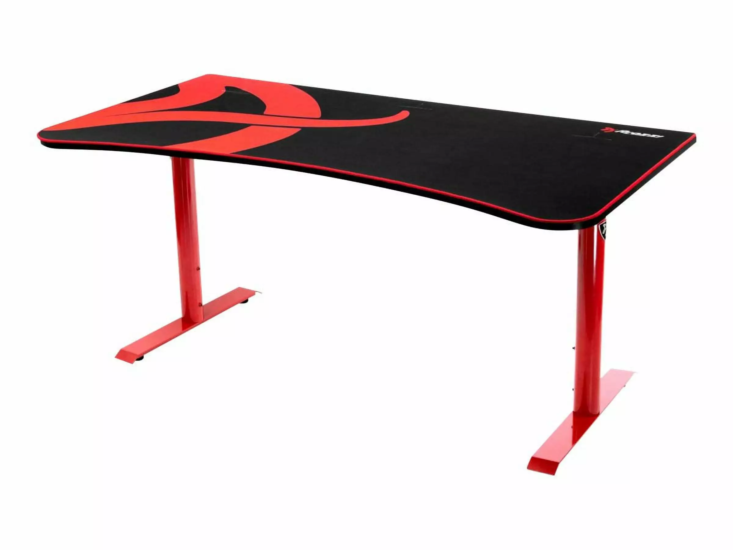 Arozzi Arena Table Curved Red Red Base - Stylish Gaming Desk