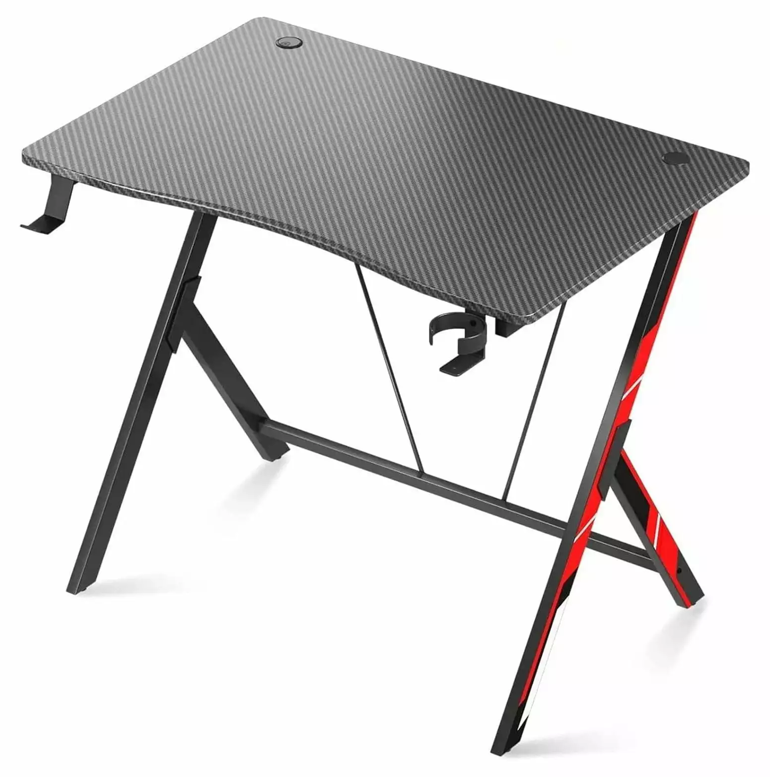 CintBllTer Gaming Desk 31 inch Small Gaming Desk Kids Gift Idea PC Computer Desk Home Office Desk Workstation Carbon Fiber...