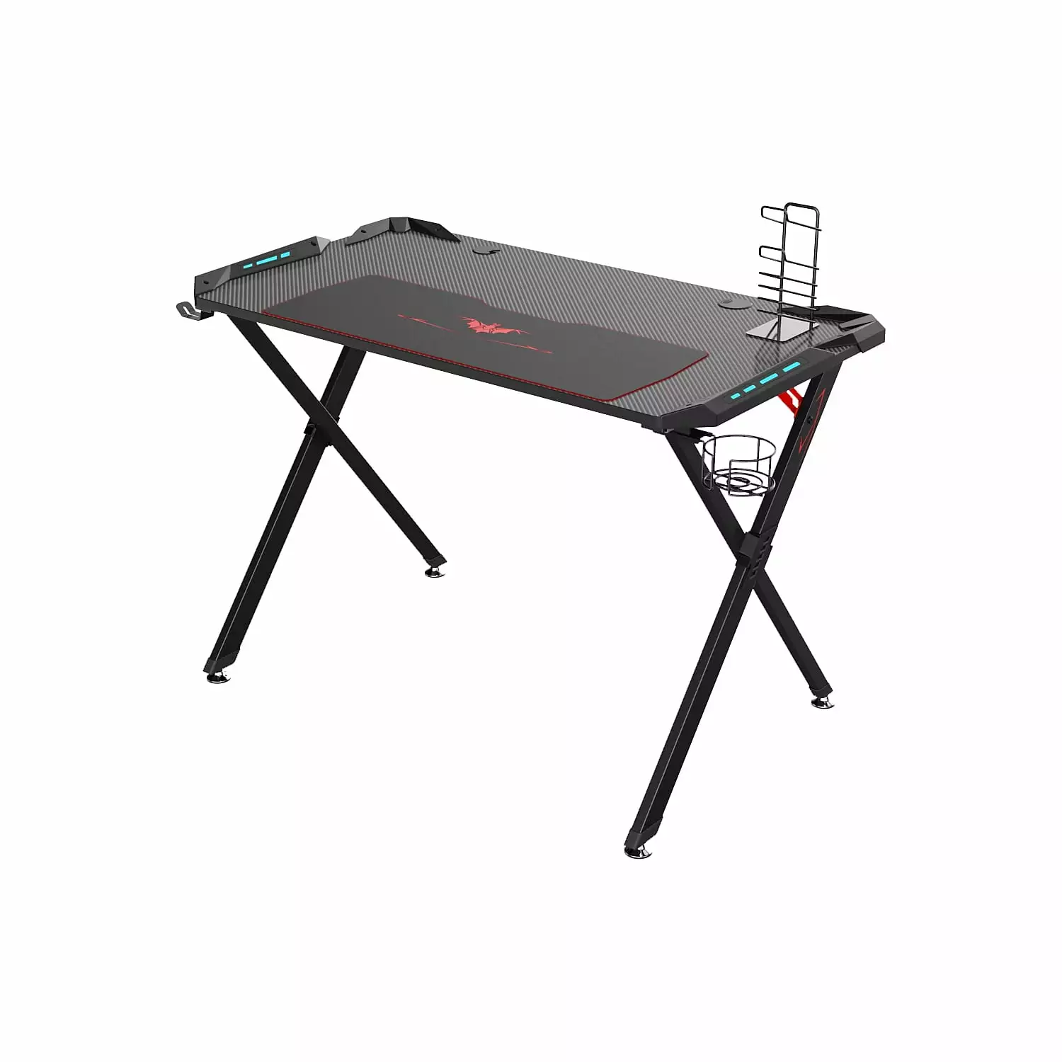Eureka Ergonomic 44 Computer Gaming Desk Black GD0085-BK STGD014
