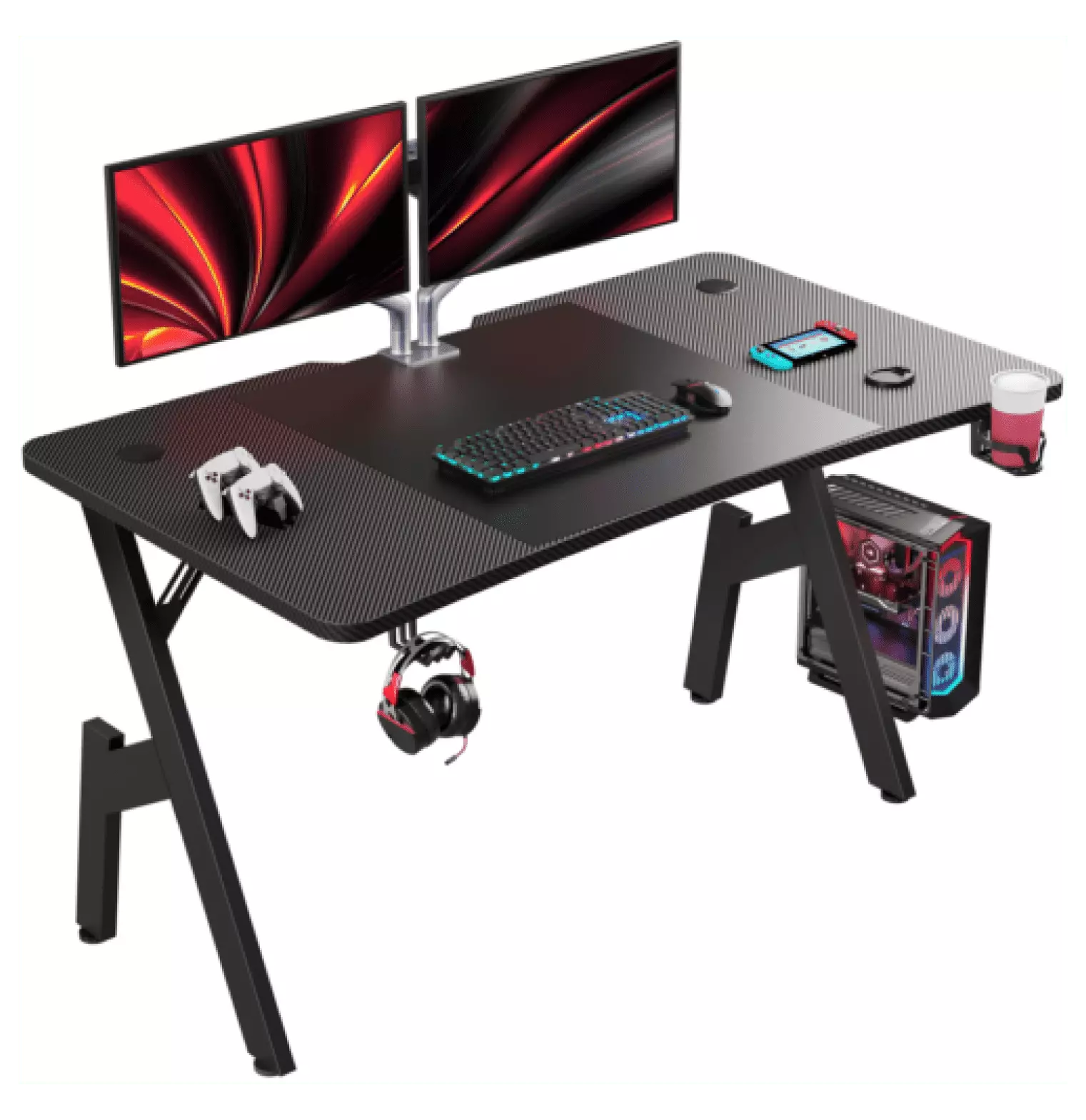 FENG20 47 63inch Ergonomics Gaming Desk Gamer Computer Table Home Office