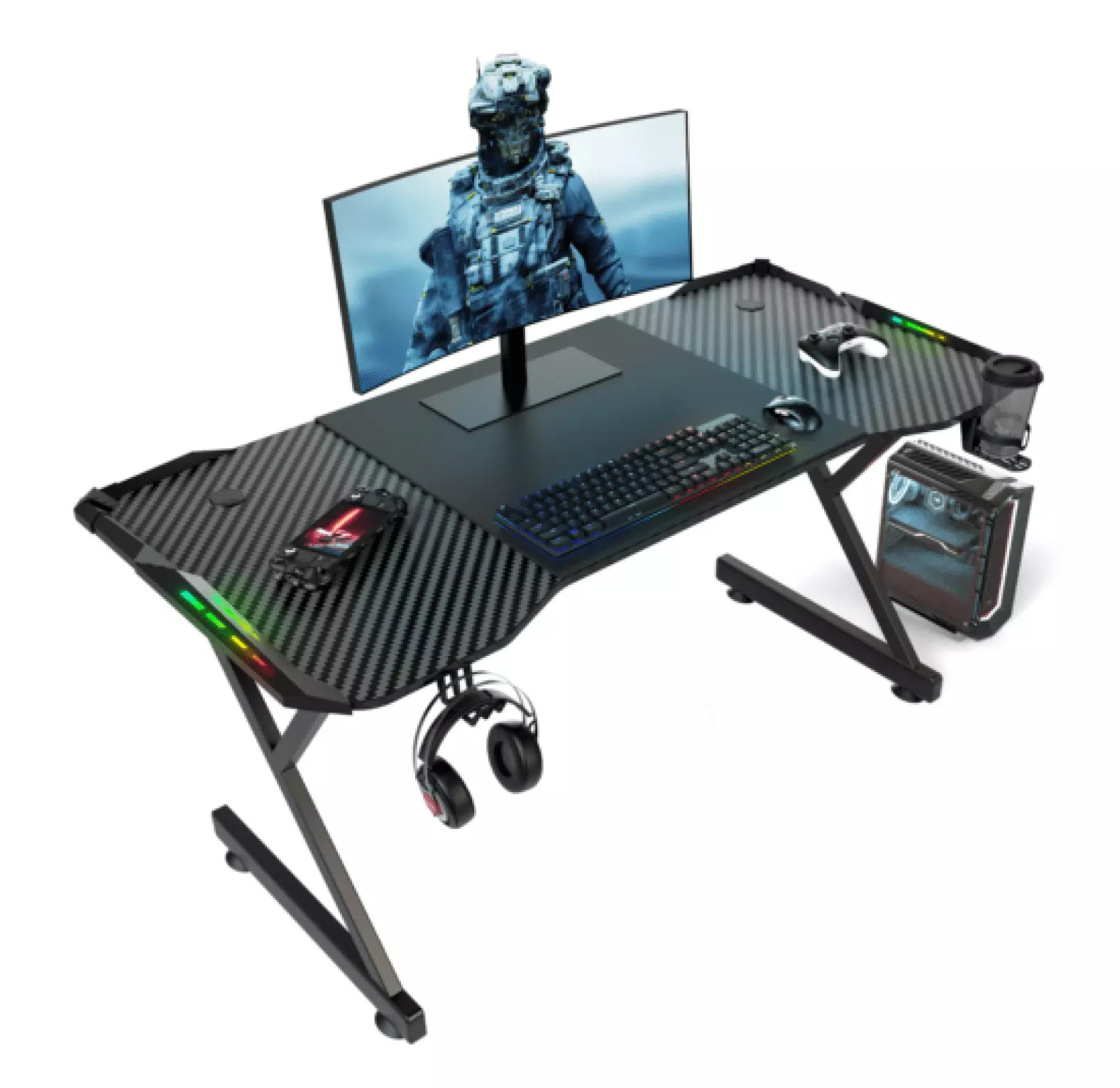 FENG20 Gaming Desk Gamer Gaming Table Computer Desk