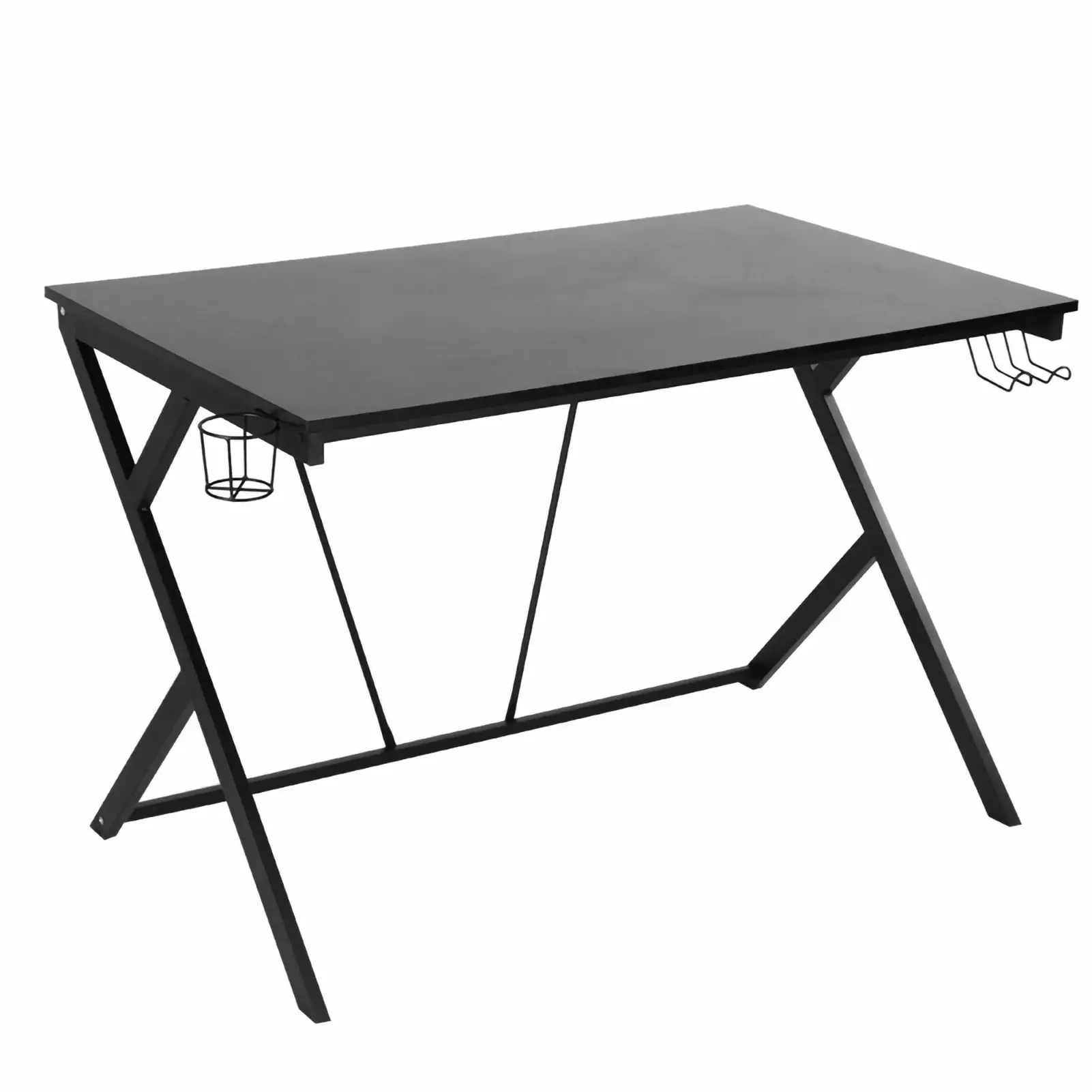 48.8-Inch Gaming Computer Desk - R-Shape Frame Home Furniture Gaming Monitor Keyboard OTVIAP