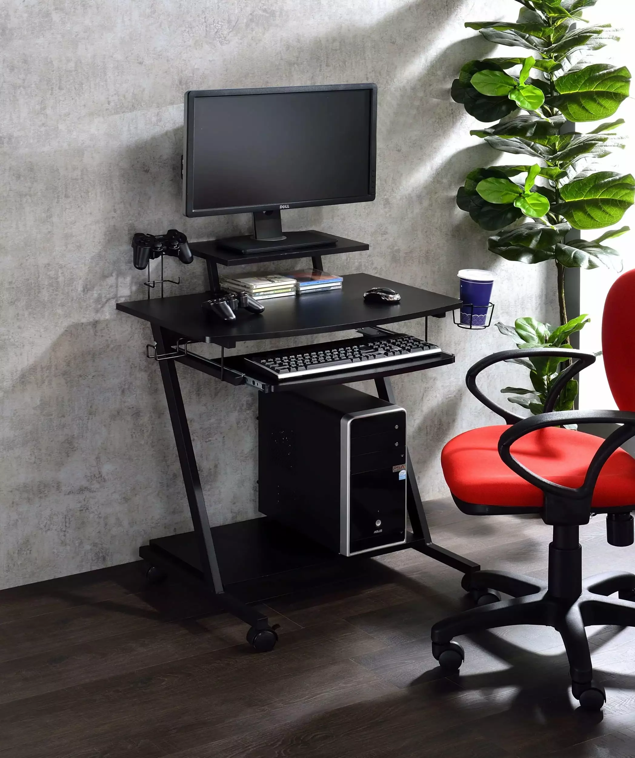 ACME Ordrees Gaming Table Black Finish Home Office unknown
