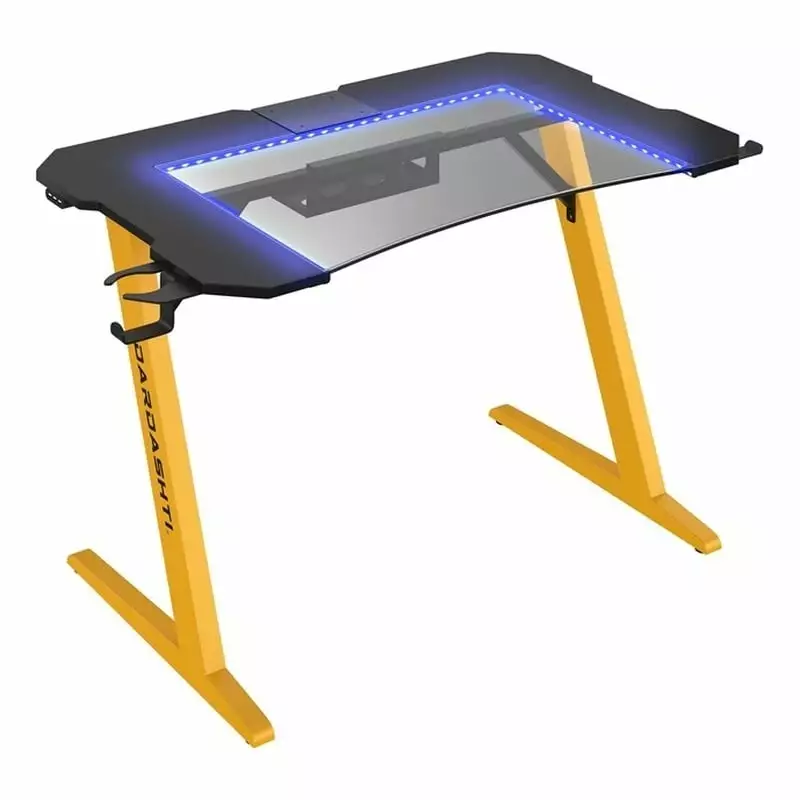 UrbanPro Modern Metal Gaming Desk Cup Holder Racing Yellow