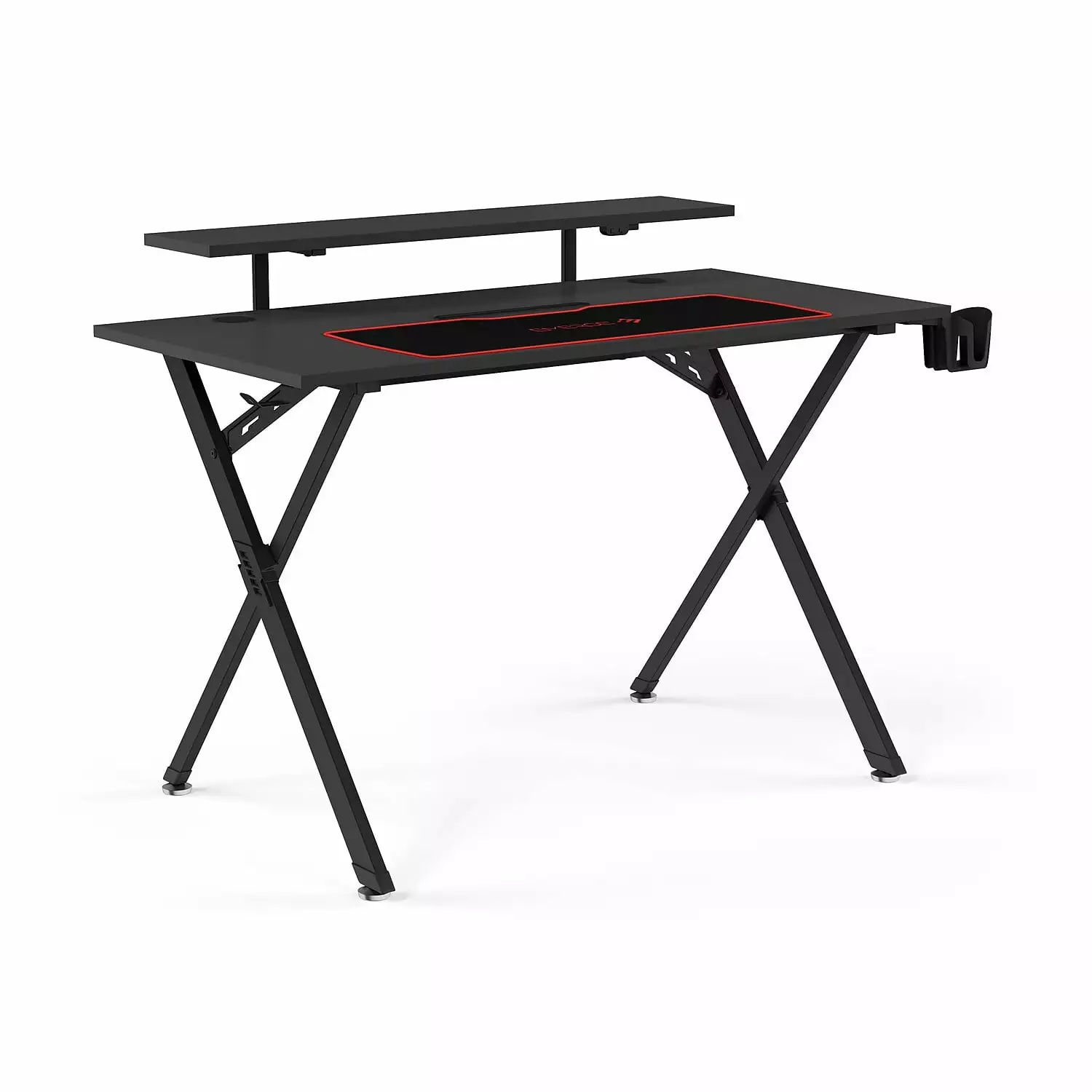 Emerge Vizon 47 Gaming Desk Black 2 Pack Home Office Setup WorkLife Brands