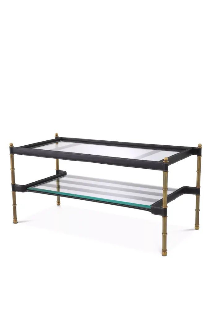 Rectangular Glass Top Coffee Table Eichholtz Princess