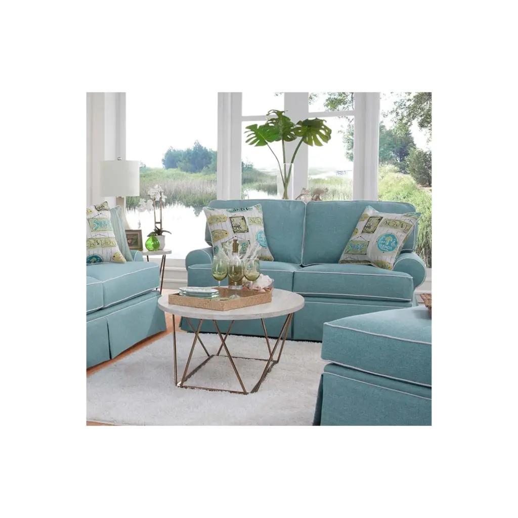 Maykoosh Gothic Grandeur Series Loveseat Four Accent Pillows Unique Living Room Sofa