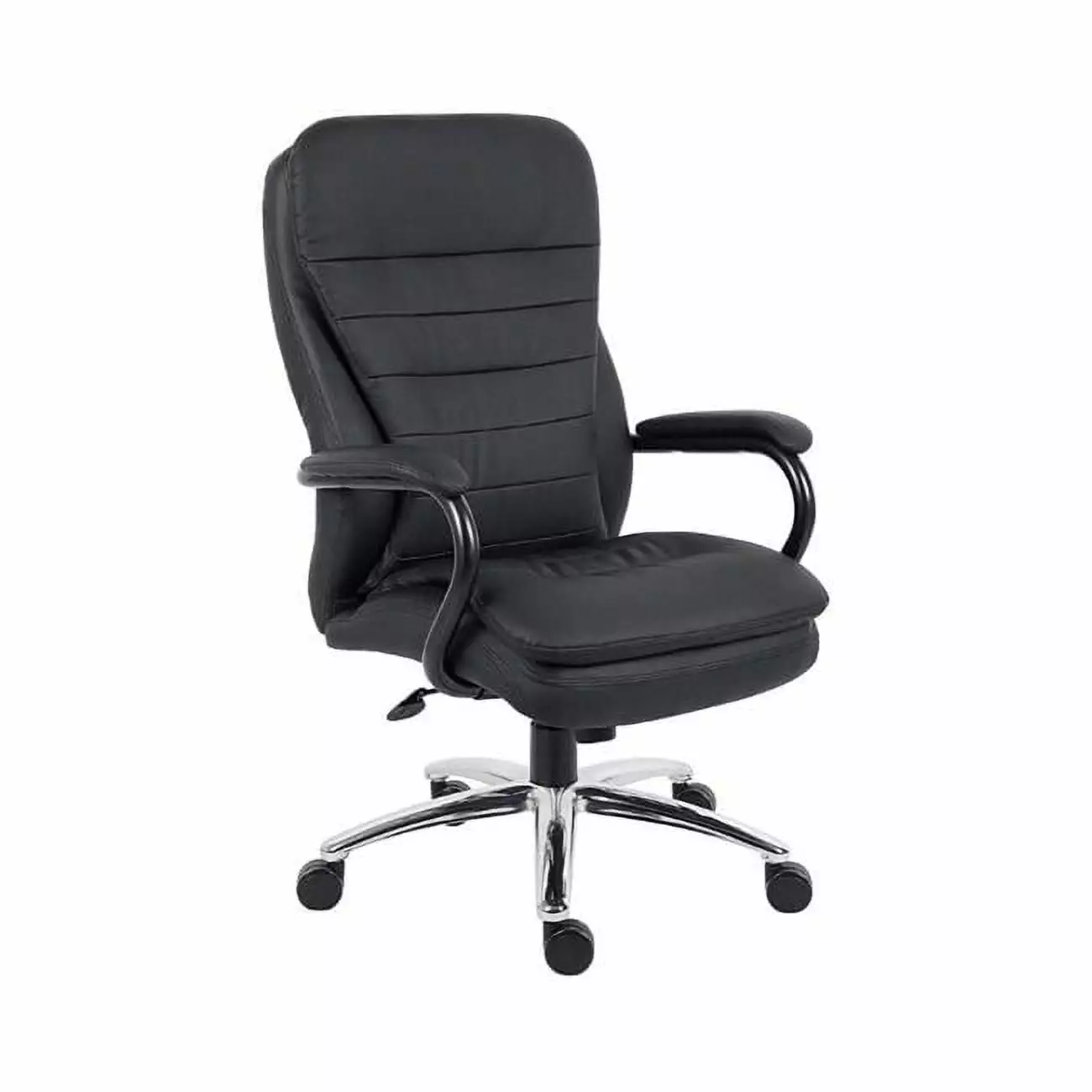 Nicer Furniture AP999P Big Tall Executive Office Chair Heavy Duty Big Man Black PU Leather