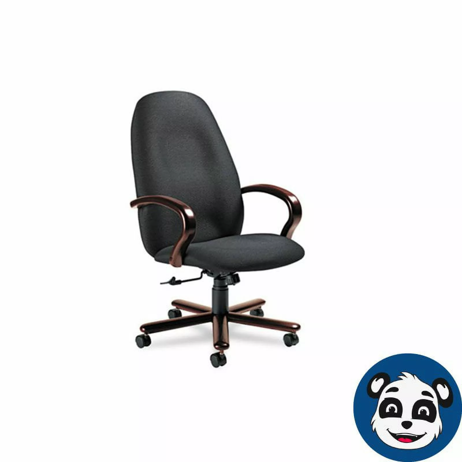 Global Industries Hi-Back Enterprise High-Back Tilt Chair Gray Tiger Mahogany