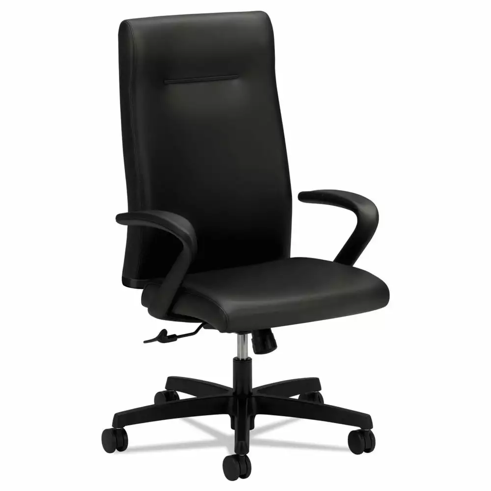 HON Ignition Series Executive Leather High-Back Chair Black