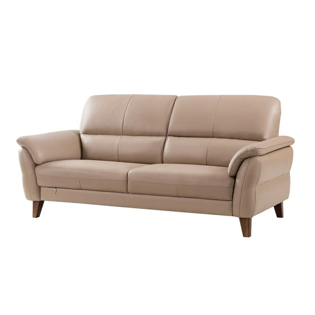 EK073 Tan Italian Leather Sofa - Stylish Living Room Seating American Eagle Furniture
