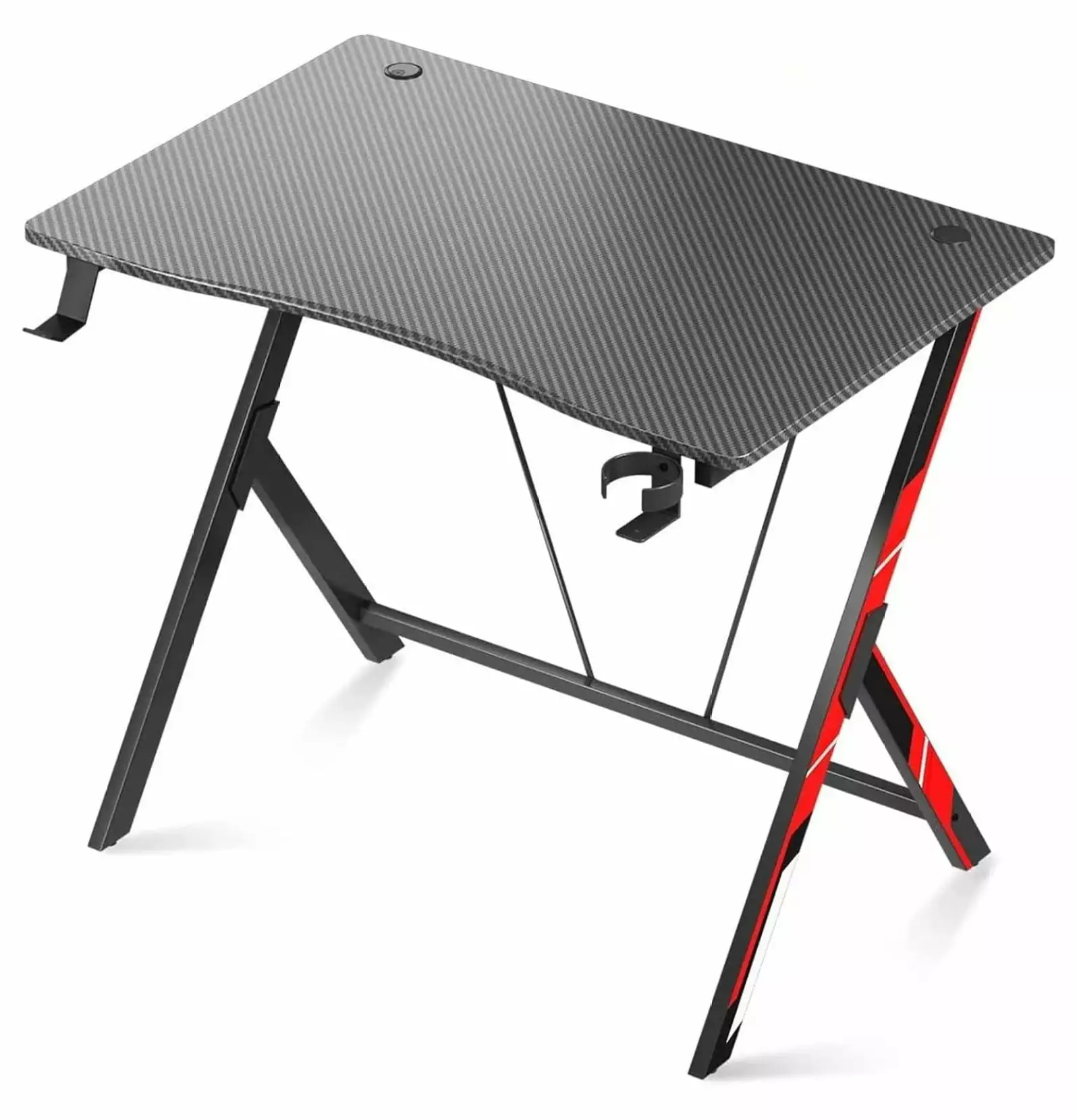 31 Inch Small Gaming Desk Kids Gift Idea PC Computer Desk Home Office Desk Workstation Carbon Fiber Surface MiaHltTia