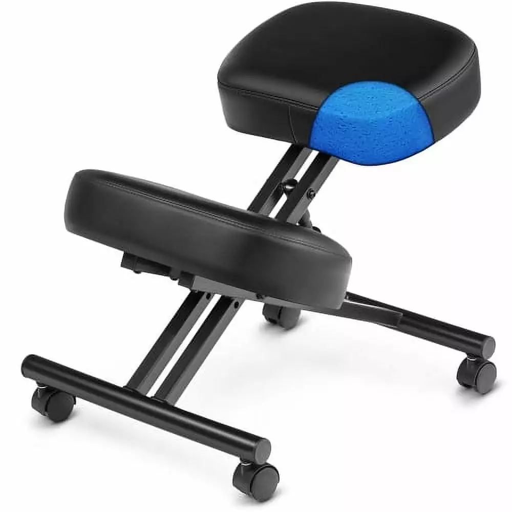 Luxton Home Adjustable Ergonomic Kneeling Chair Memory Foam Posture Support