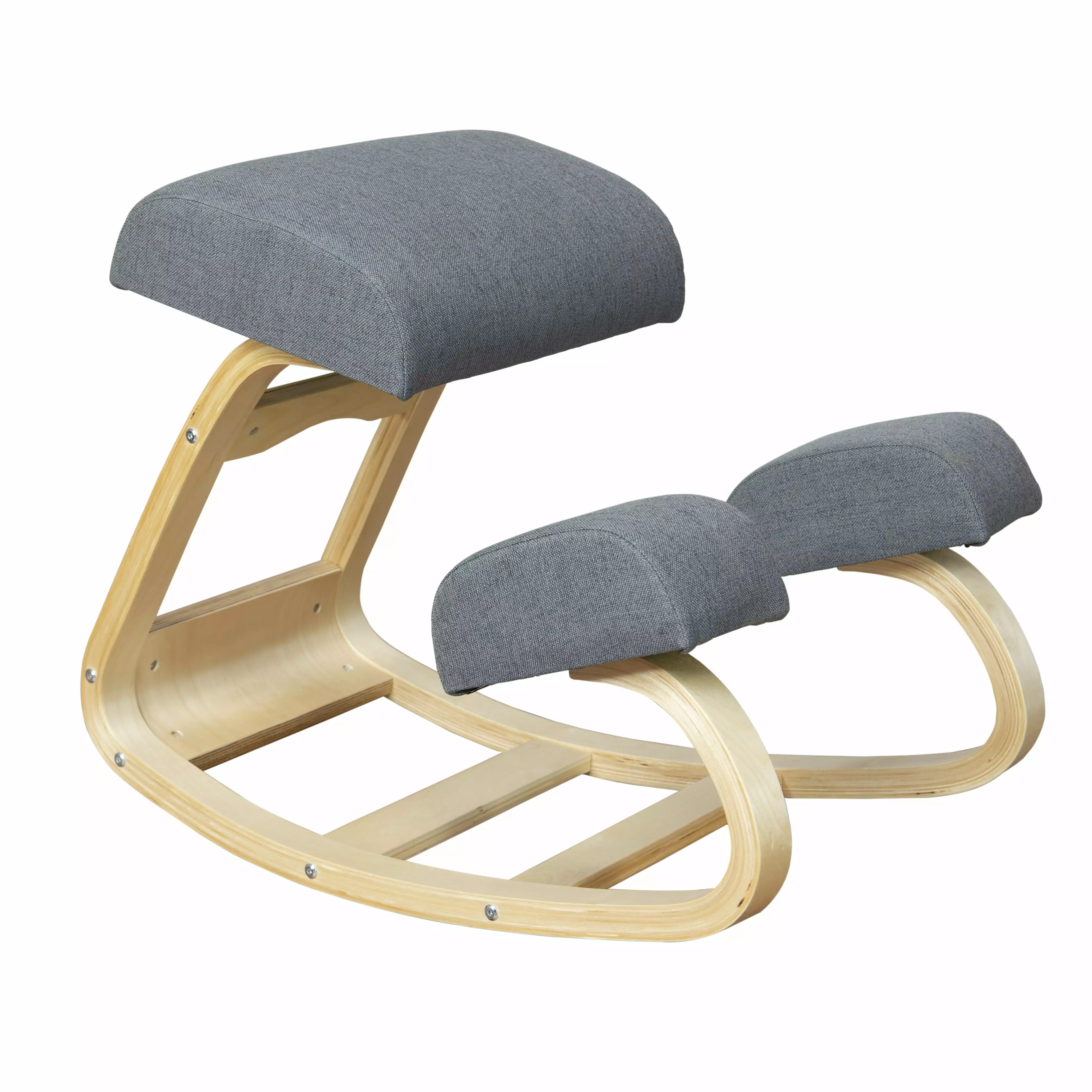 RRI Goods Ergonomic Kneeling Chair Padded Seat and Rocking Stool Design Office Use