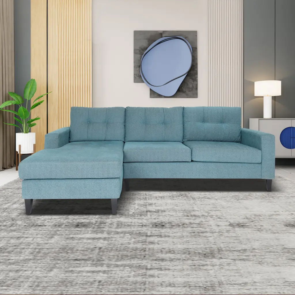 Coast to Coast Sofas Raj L Shaped Sectional Sofas Living Room Bedroom Solid Wood Frame