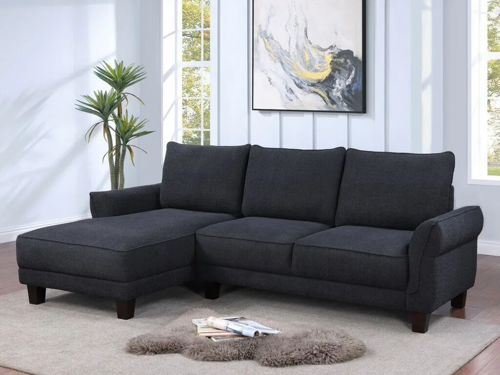 Modern Contemporary Sectional Sofa Chaise Living Room Furniture 1pc L-shape Sofa Esofastore