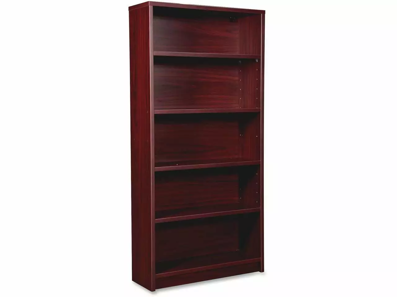 Lorell Prominence Mahogany Laminate Bookcase