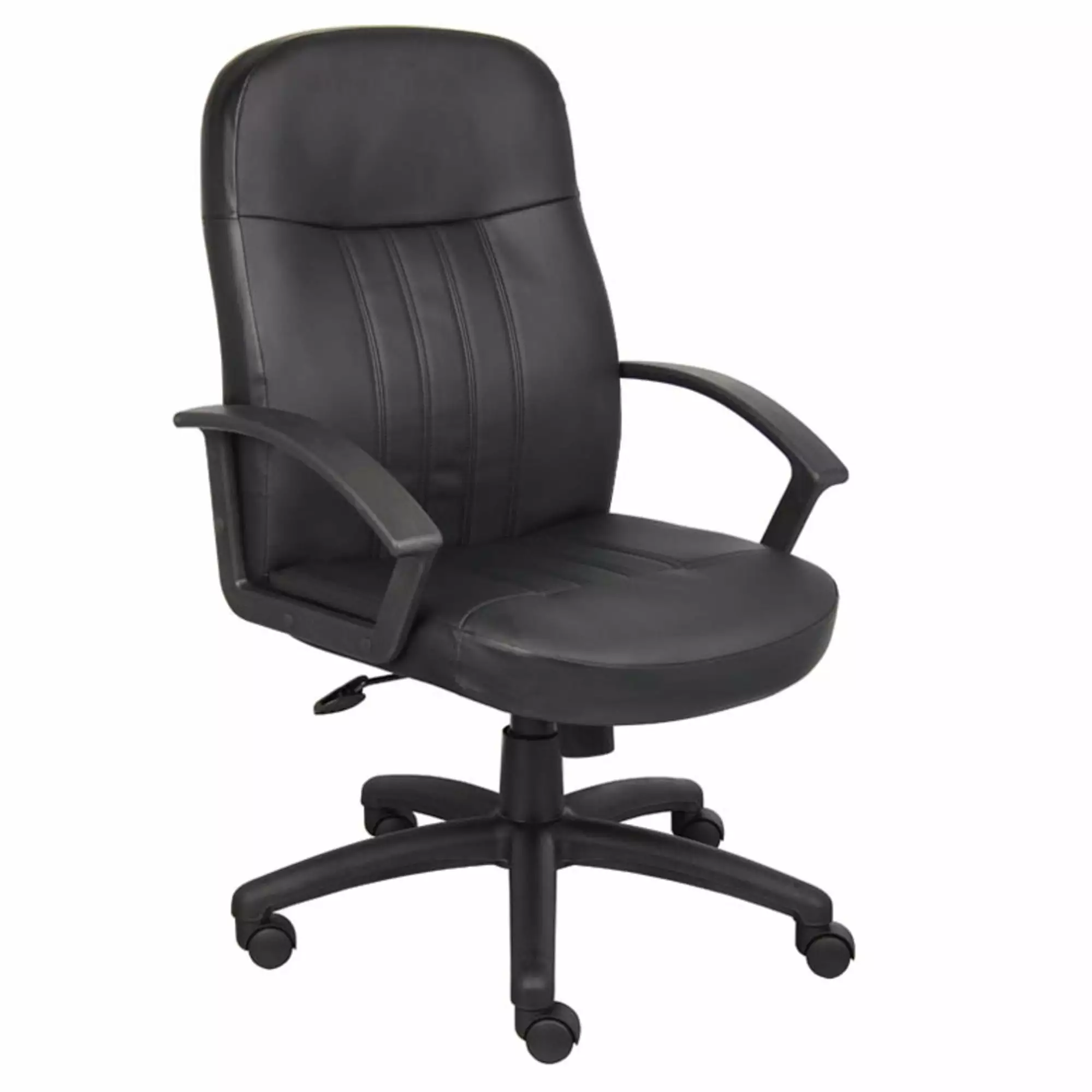 Boss Office Products Leather Executive Office Chair Black - Contemporary Design