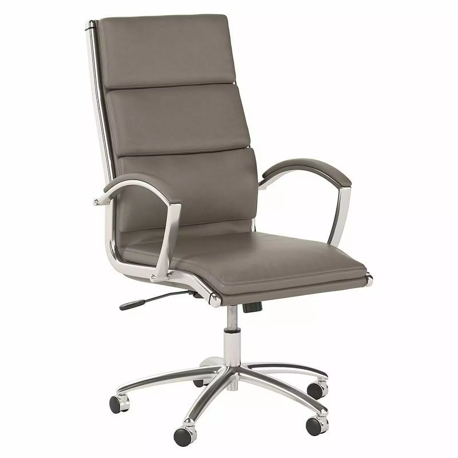 Pemberly Row High Back Leather Executive Chair Washed Gray