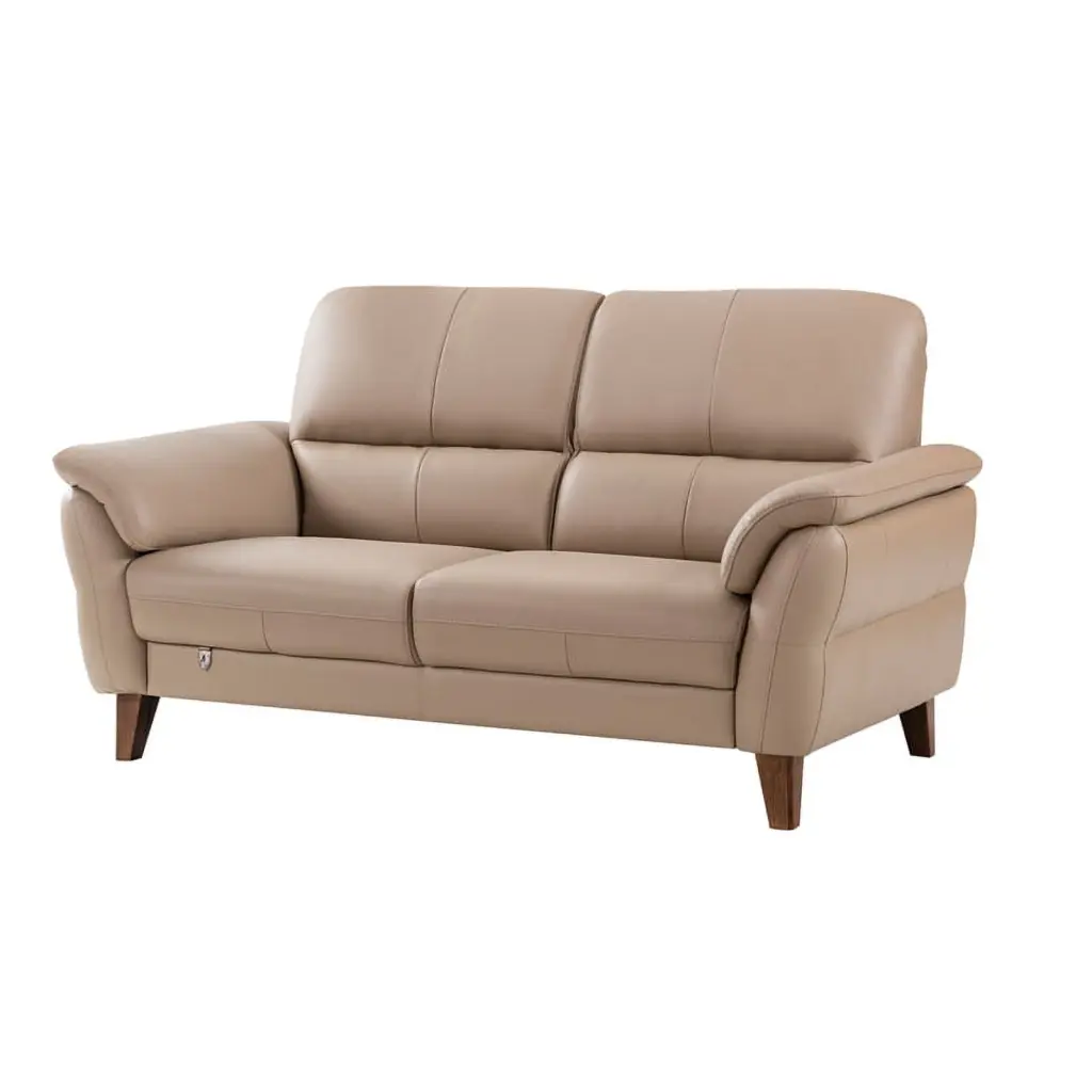 EK073 Tan Italian Leather Loveseat - High-End Sofa Living Room American Eagle Furniture