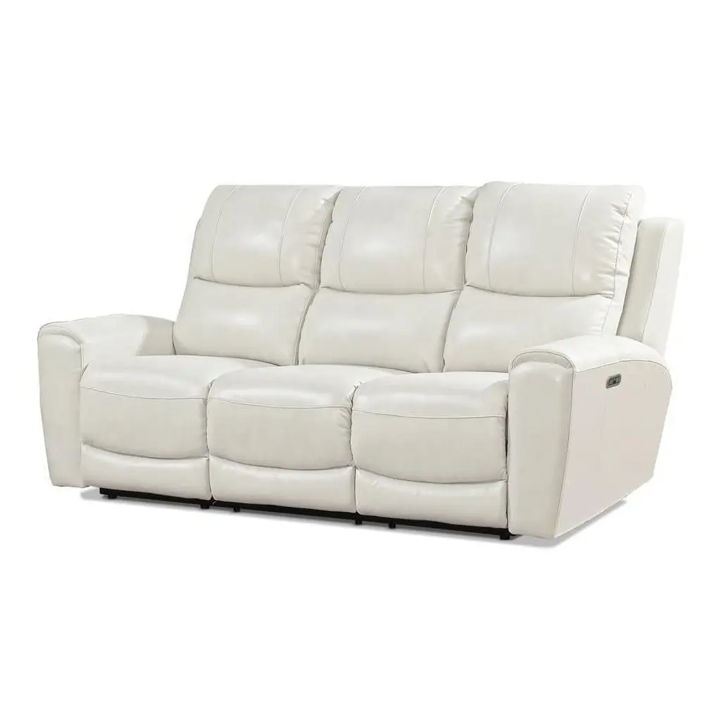 Bowery Hill Leather Power Reclining Sofa High-Resilient Foam