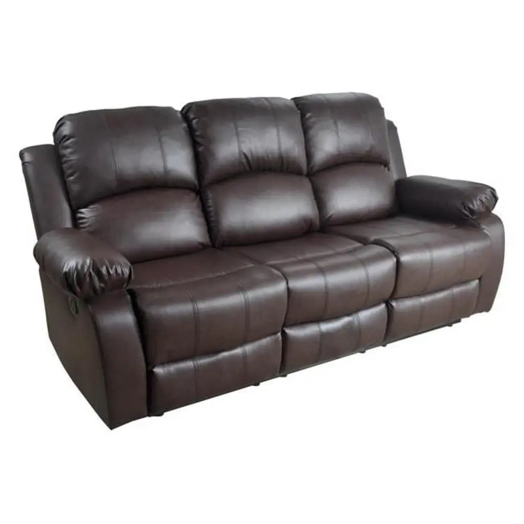Lifestyle Furniture Utica Reclining Sofa Dark Brown 40 x 82 x 37 Inches