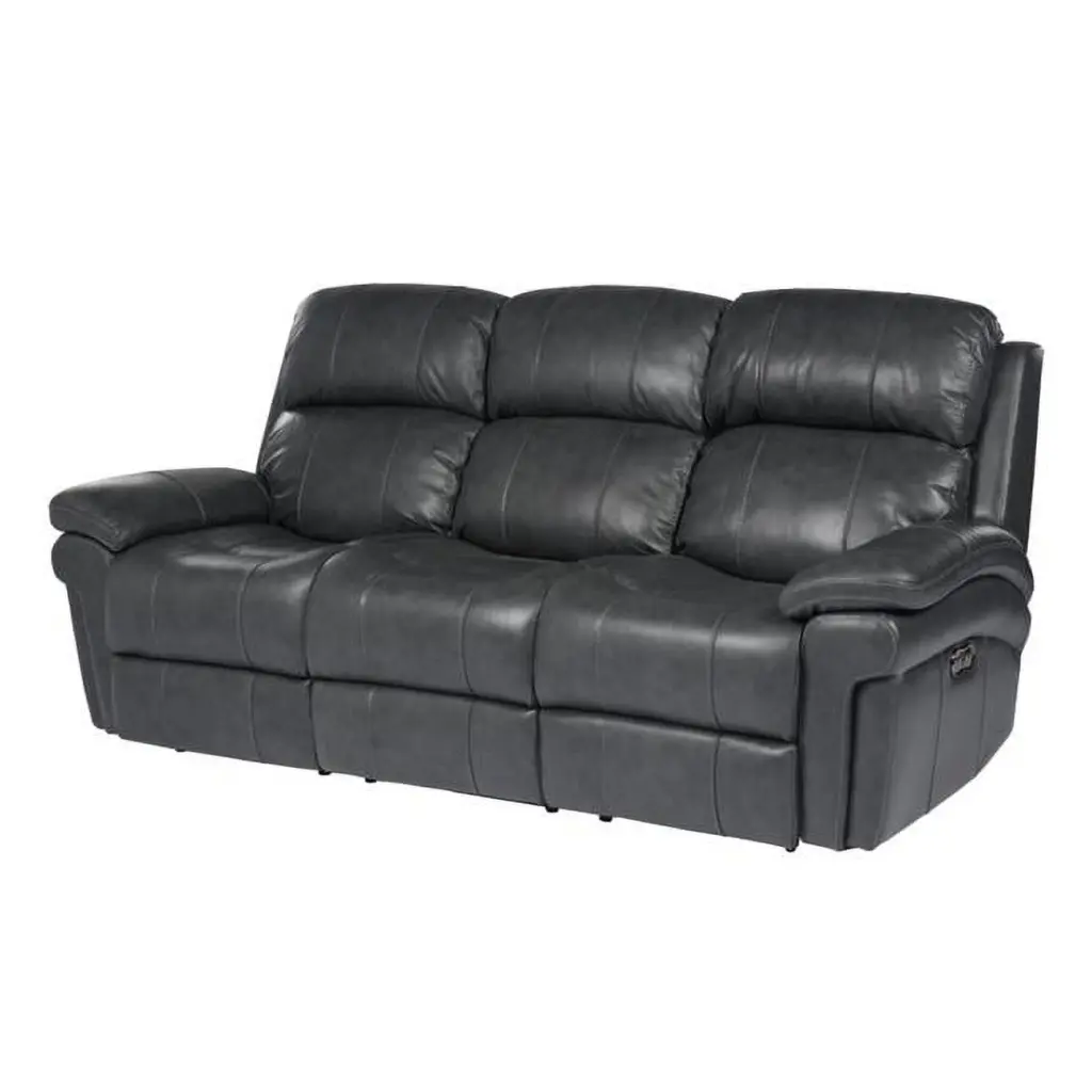 Sunset Trading Luxe Leather Reclining Sofa Power Headrest - Premium Living Room Seating