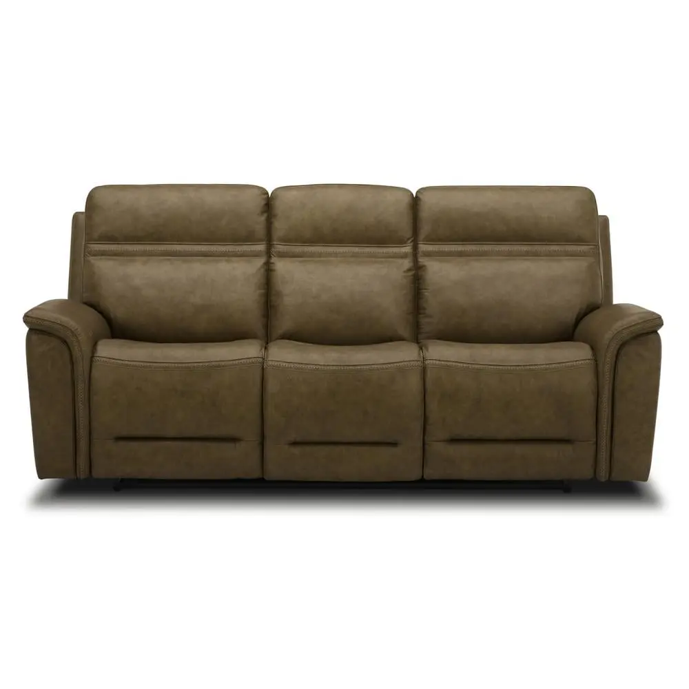 Liberty Furniture Cooper Transitional Leather Power Reclining Sofa Camel - Relax Style