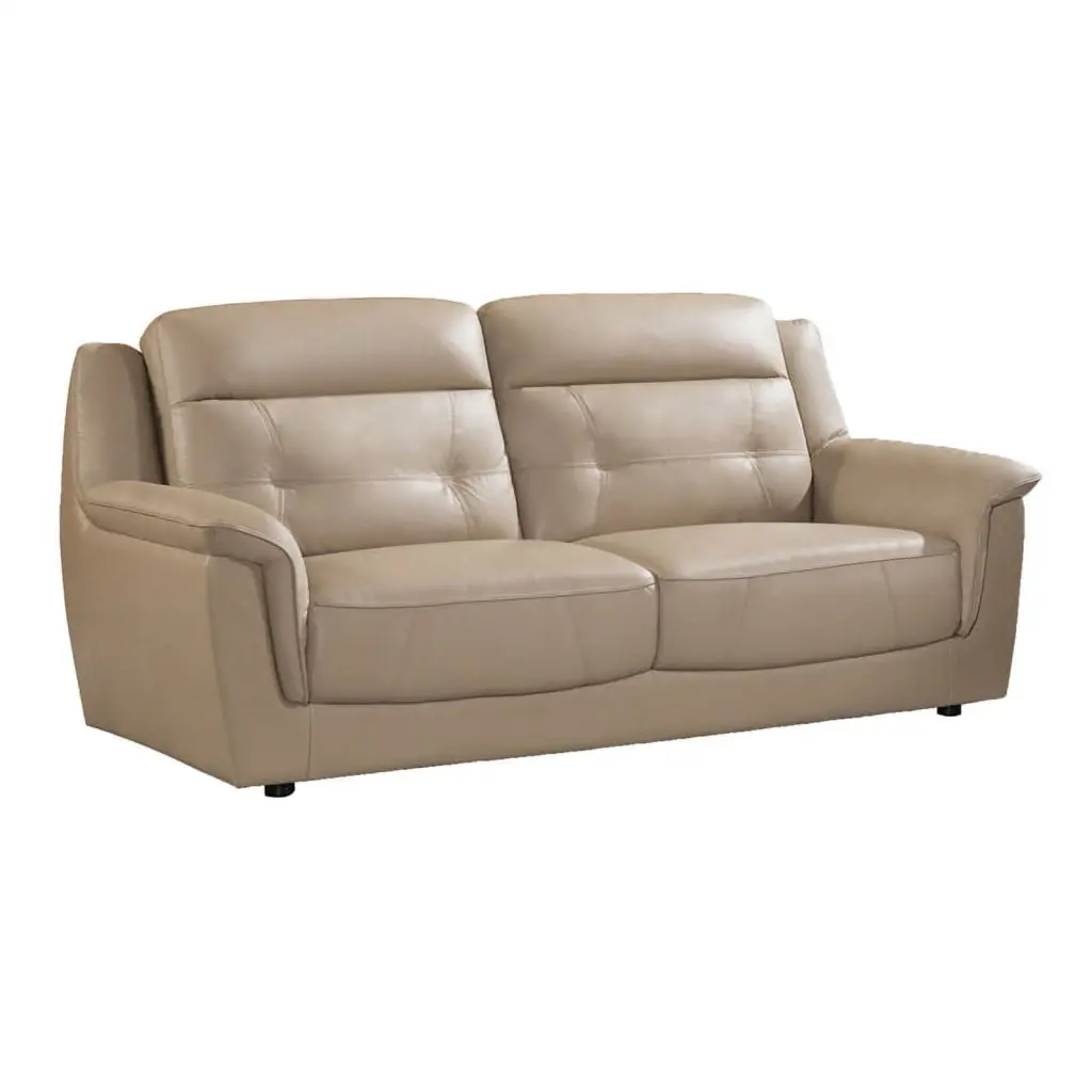 EK042 Italian Leather Sofa Tan Color American Eagle Furniture