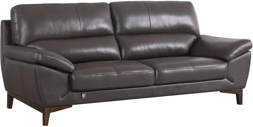 Stengel Leather Sofa Brayden Studio - Modern Living Room Furniture