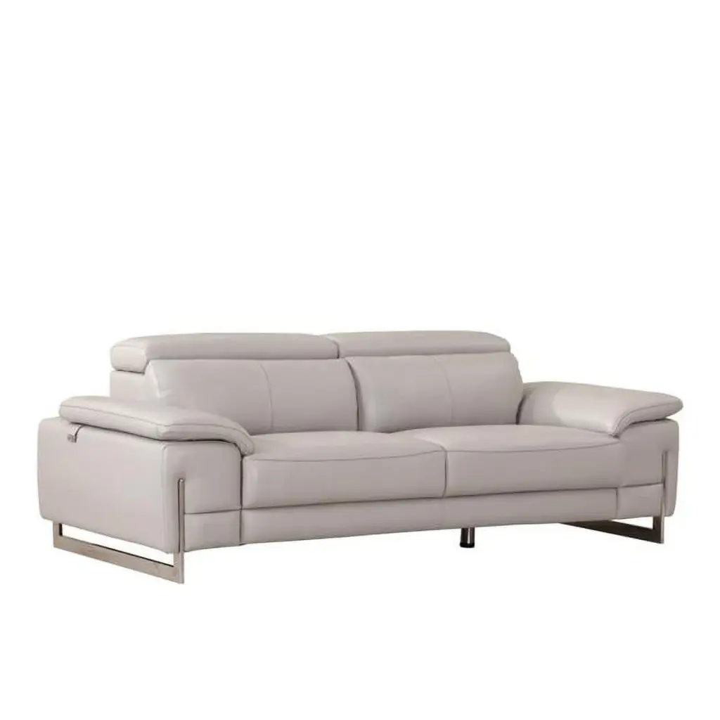 31 Tasteful Light Grey Leather Sofa HomeRoots