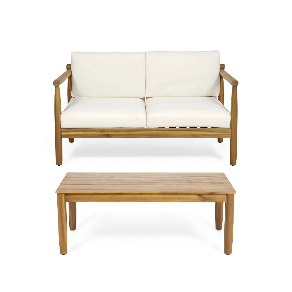CoSoTower Loveseat and Coffee Table Set Modern Living Room