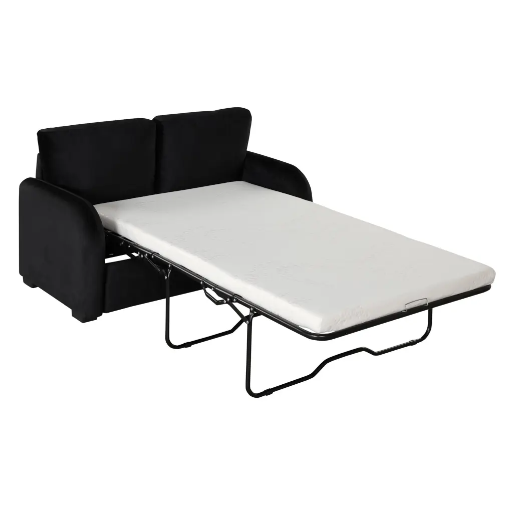 CoSoTower Pull Out Sofa Bed USB Charging Port and 3-Pin Plug Twin Size Mattress Loveseat Sleeper Small Apartment Living Ro...