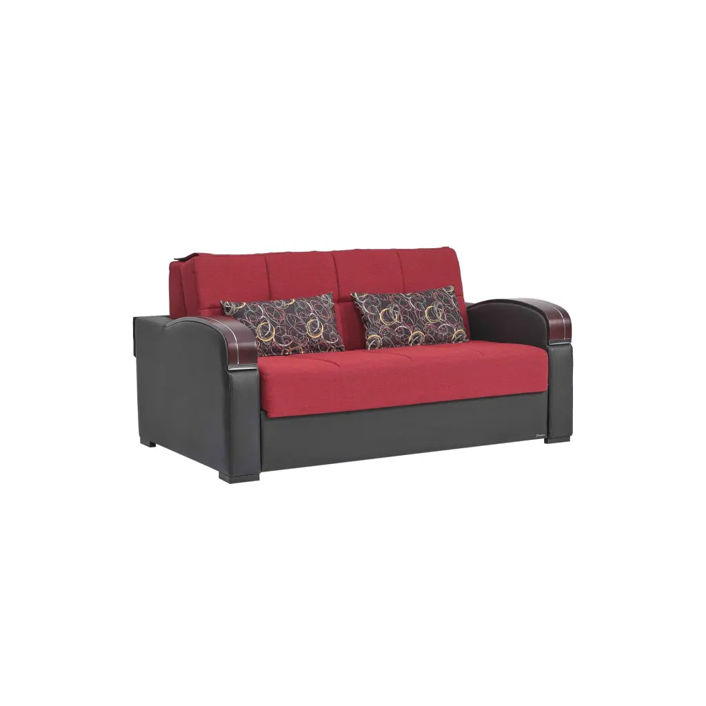 SLEEP PLUS LOVESEAT SLEEPER RED 21-440 Convertible Sofa Bed Small Spaces Ottomanson