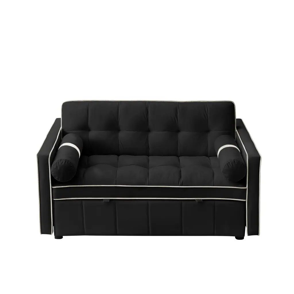 Multifunctional Pull Out Sofa Bed 2 Seater Loveseat Black Bed Bath & Beyond