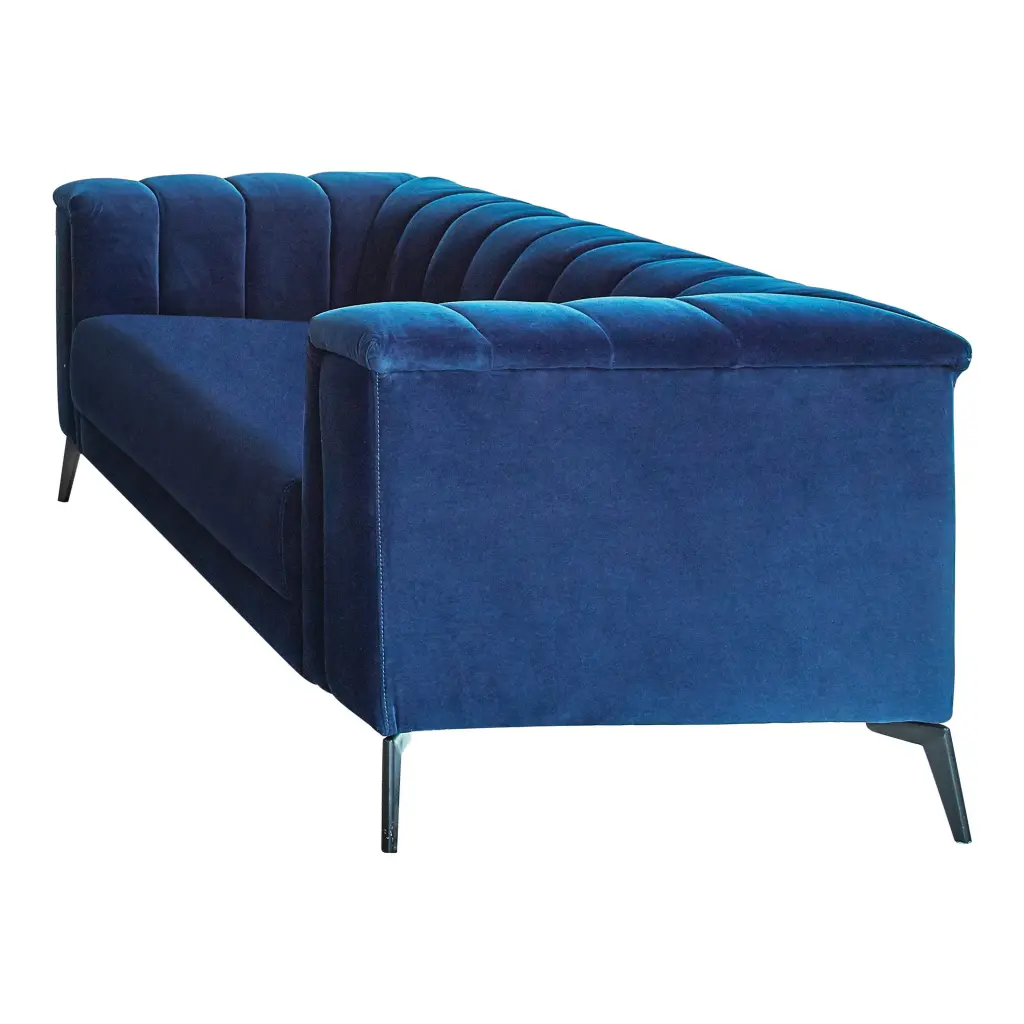 Chalet Tuxedo Arm Loveseat Blue Comfortable 2-Seater Sofa Living Room Coaster Company