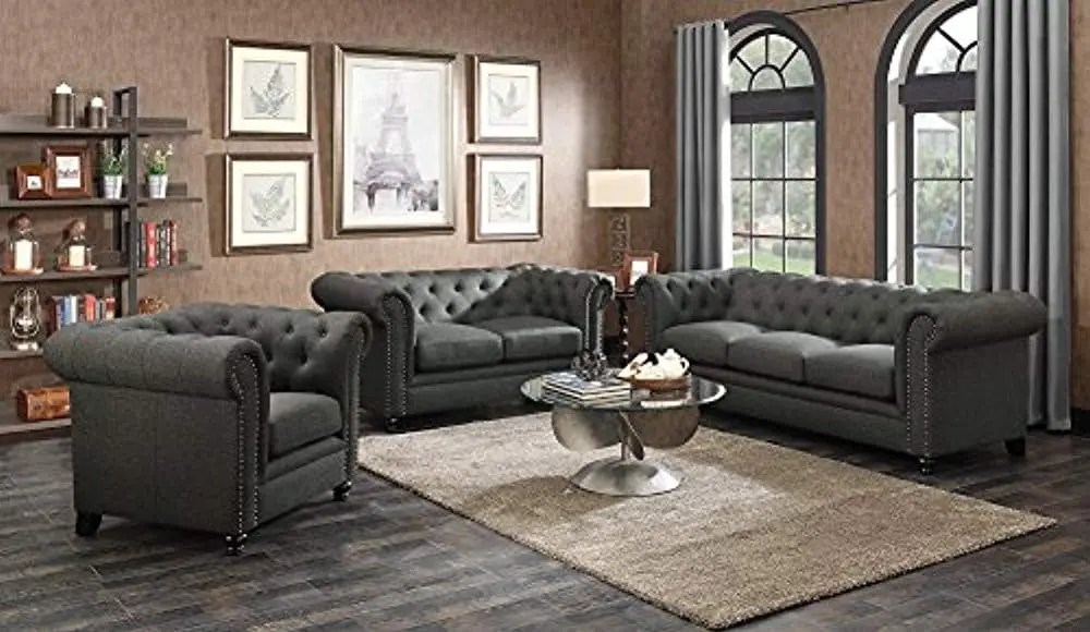 Coaster Fabric Sofa Grey finish 550361 Coaster Company