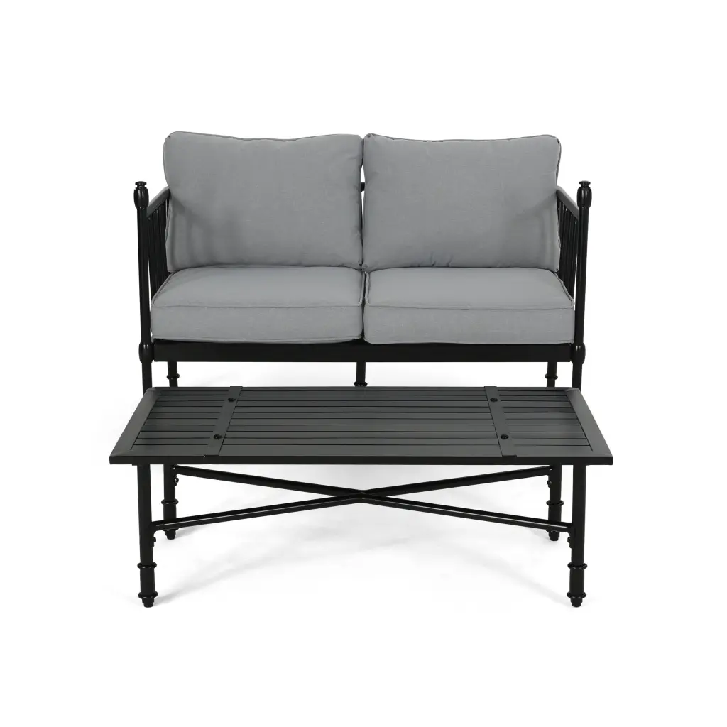 CoSoTower Stylish Loveseat and Coffee Table Set Compact Living Rooms