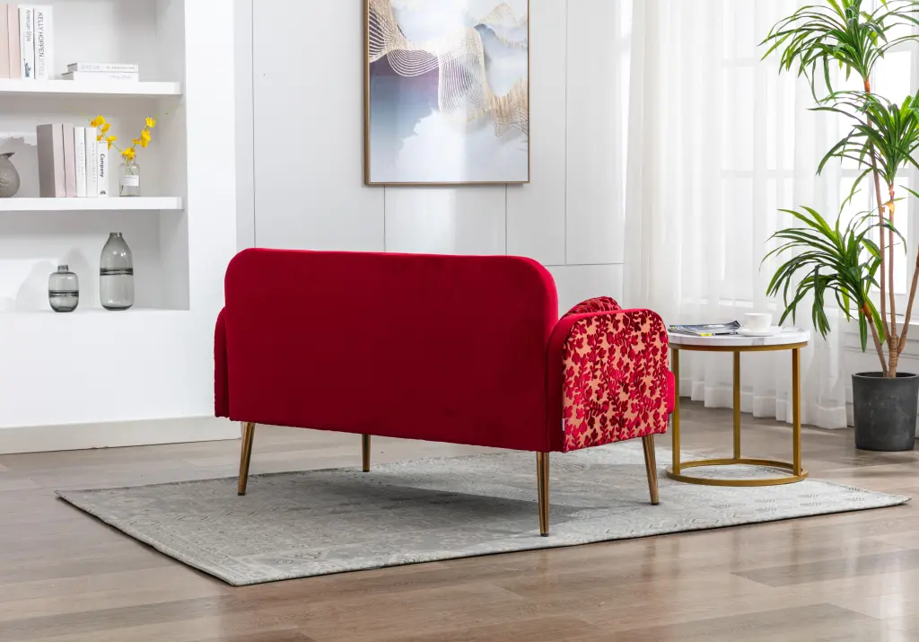 Dcenta Sofa Accent Sofa Loveseat Metal Feet